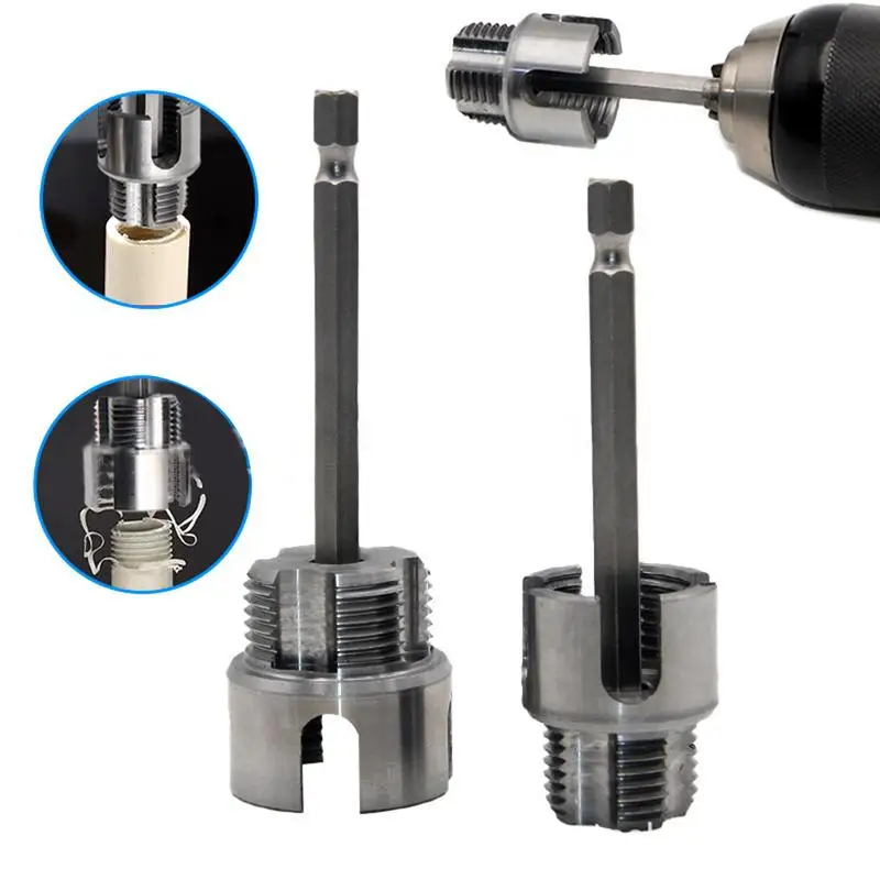 

Pipe Threading Tool Manual Threading Tool Nipple Extractor Tap & Die for Machine Hole Wire Cable Hose Patio Backyard Garden Farm