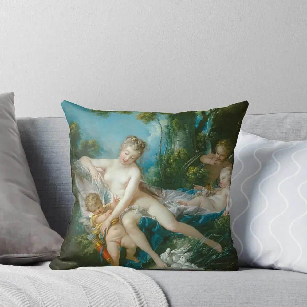 

The Bath of Venus (Venus Consoling Love) - Franois Boucher Throw Pillow Custom Cushion Photo bed pillows pillow