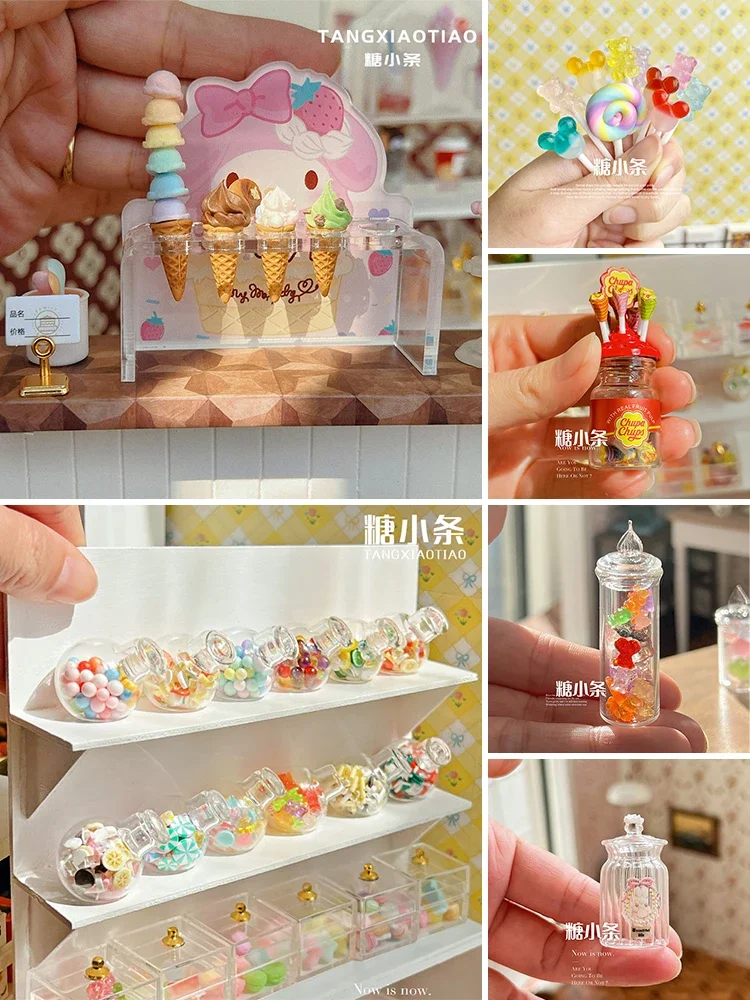 

Dollhouse Miniature Cake Mini Candy Afternoon Tea Dessert Food for Blyth Barbies Doll House Play Kitchen Accessories Toy