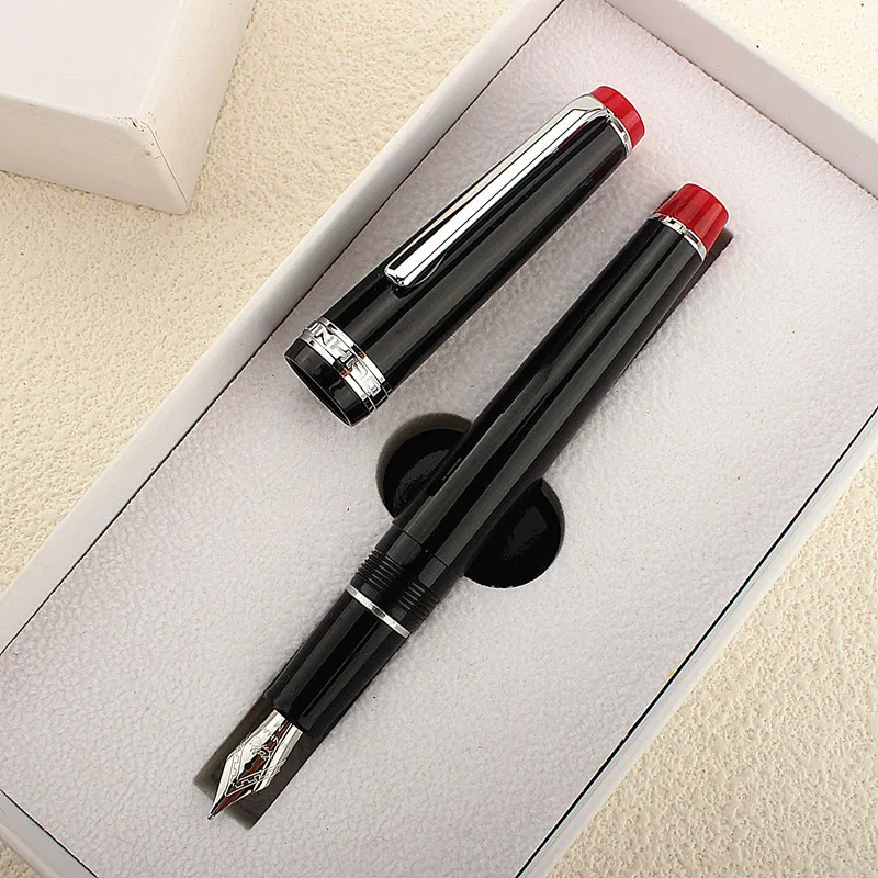 

Jinhao 82 Fountain Pen Customized Mixed Macaron Color Acrylic EF/F/M/Bent Nib Golden Trim with Converter Writing Pen