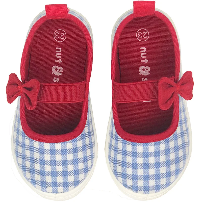 tenis Girls Canvas Shoes Cute Bowtie Sneakers Casual Girls\' Shoes Soft Sole Baby Shoes Shallow Cut Shoes Kids Shoes zapatillas