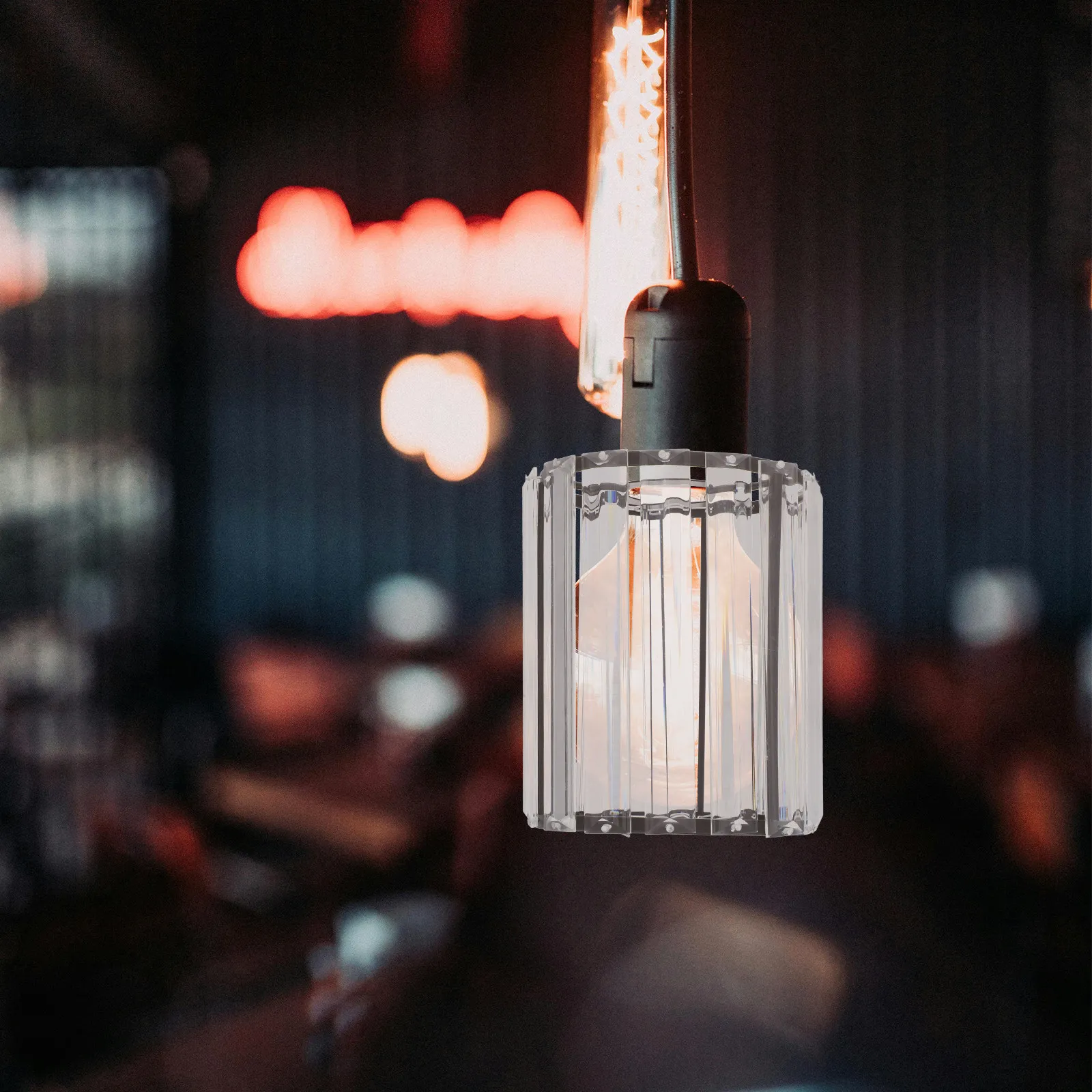 Stylish Faux Crystal Lamp Shade Modern Ceiling Lampshade Wall Sconce Pendant Replacement Light Fixture Cover Elegant