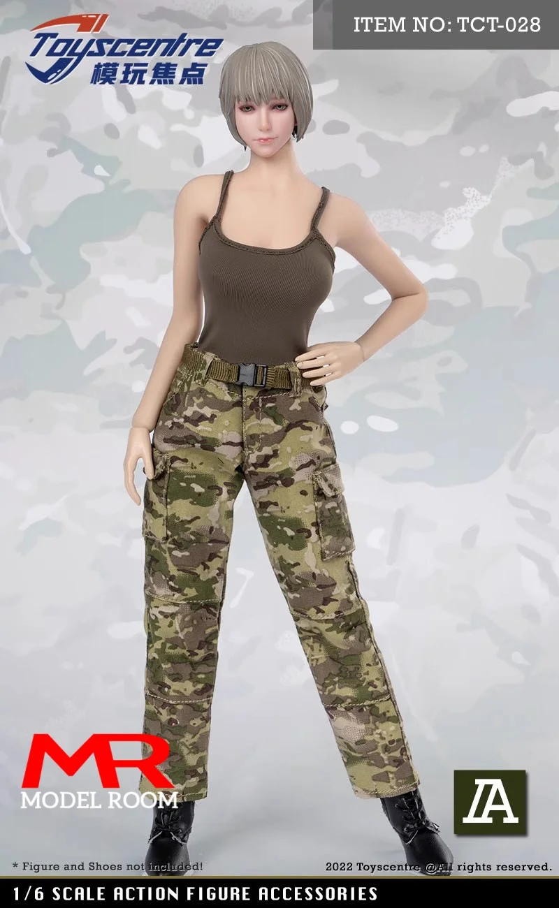 Toyscentre TCT-023 24 25 26 27 28 1/6 Scale Female Swimwear Vest Shorts Pants Clothes Model Fit 12'' Soldier Action Figure Body