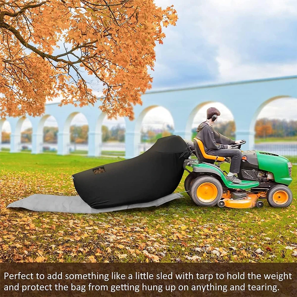 Lawn Tractor Grass Catcher Bag Leaf Collector Leaf Bagger for Riding Lawn Mower 78.7x51.1in Wear-Resistant Large Capacity