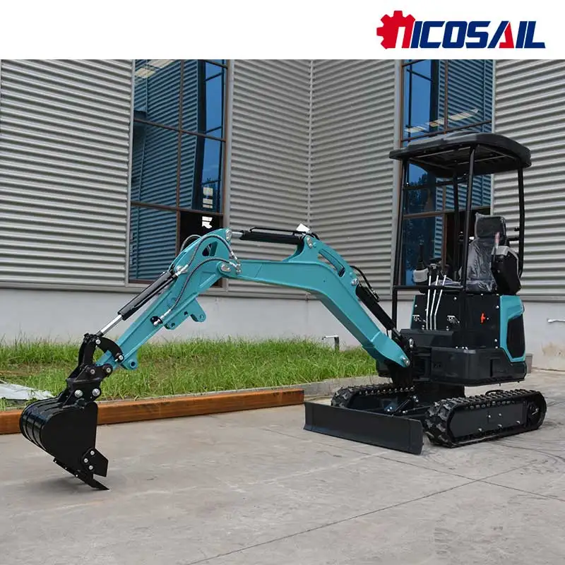 حفارة زاحفة صغيرة لأعمال المزرعة والبناء - حفارة مدمجة رخيصة الثمن وشحن مجاني مع تقنية الزاحف #4