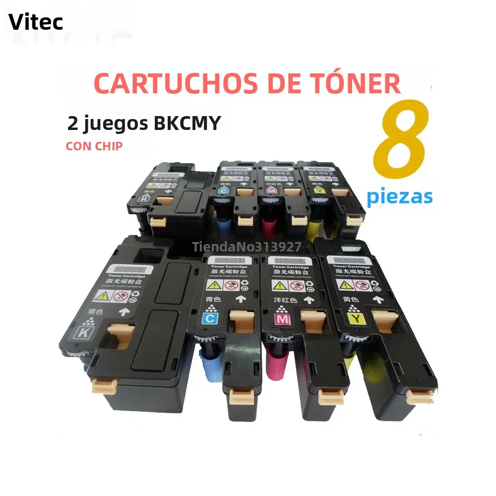 Cartucho de tóner compatible con Xerox Phaser 6010 6000 Workcentre 6015 6015V, impresora 106R01629 106R01630 106R01633 106R01634, 8 Uds.