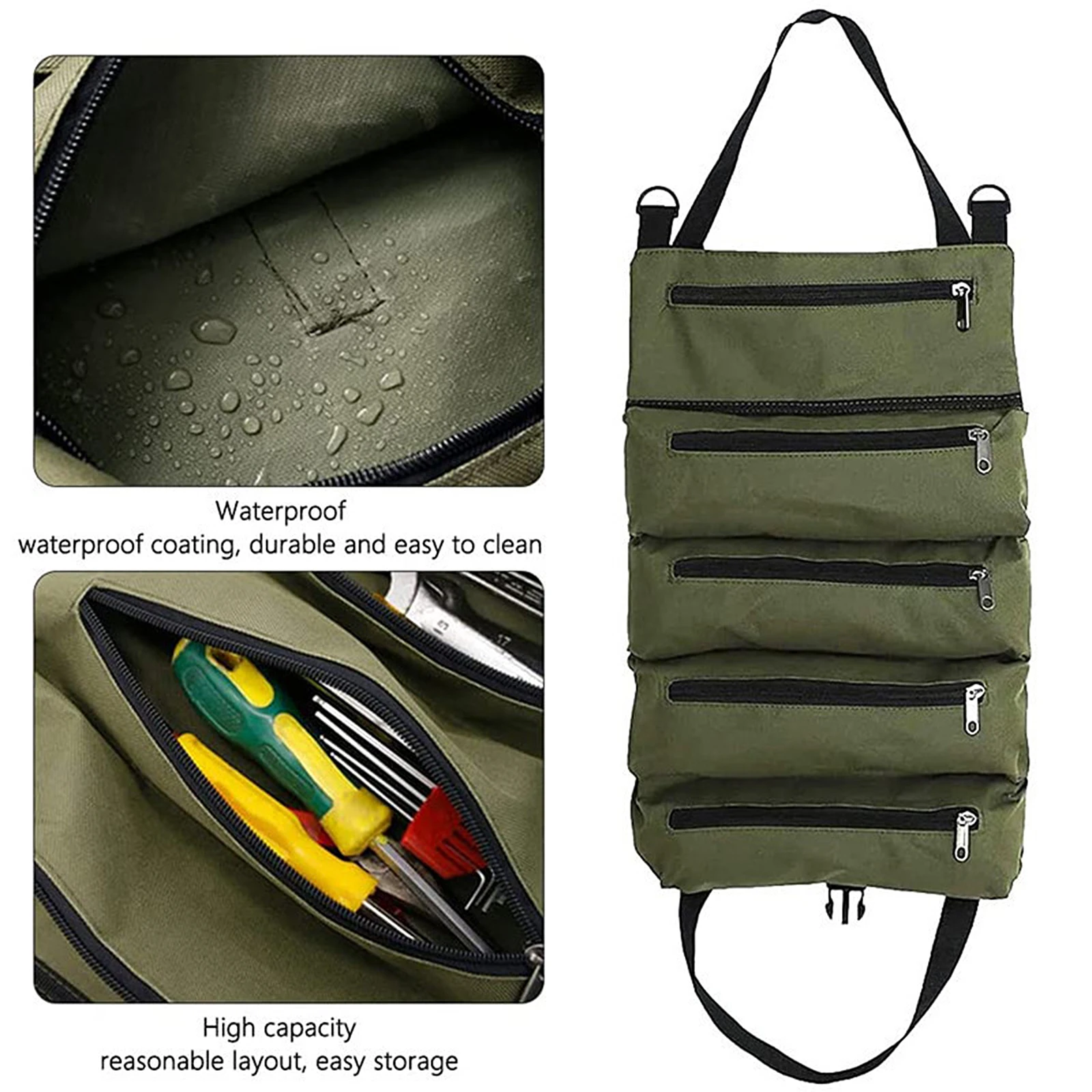 Multifunctional Tool Storage Bag Pouch Belt Hardware Electrician Toolkit Drill Waist Wrench Screwdriver Tool Bags Organizer