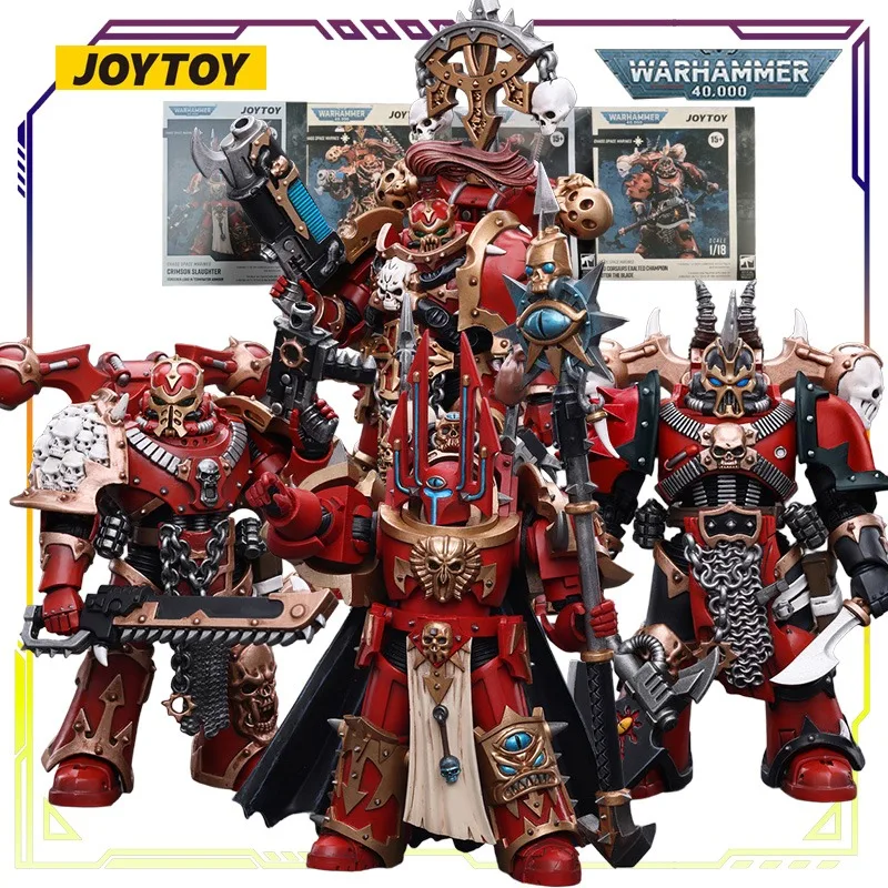 

JOYTOY Original Warhammer 40K Series Chaos Star Warrior Crimson Slayer Action Figure Model Toys Collectible Model Gifts for Boys