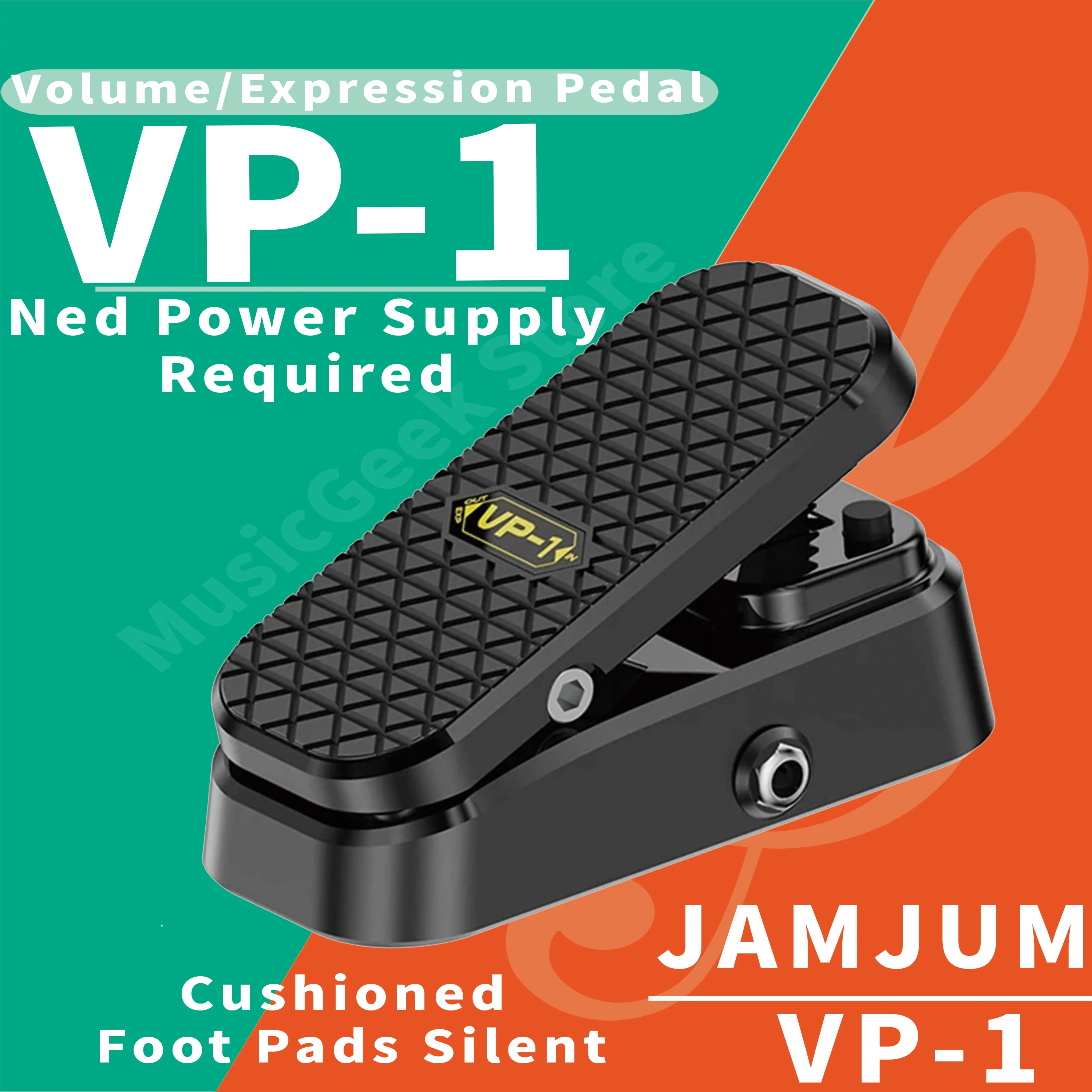 Pedal de Volumen/Expresión 2 en 1 VP-1, No Requiere Fuente de Alimentación, Pedal Wah, Pedal de Control de Entrada/Salida Dual