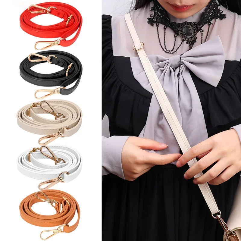 PU Leather Bag Strap Accessories for Handbags 1.2CM Wide Shoulder Bag Strap for Crossbody Replacement Strap for Bags