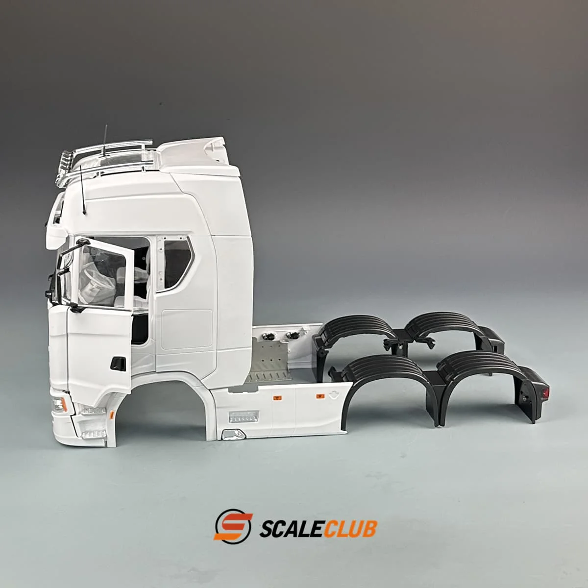 SCALECLUB 770S Cab Kit 1/14 RC Tractor Truck Trailer Cabin With Dashboard Open Door For Tamiya RC 1/14 Truck Parts Accessories