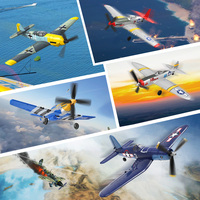 EPP 400mm P51D Mustang /F4U Corsair 4-Ch 2.4G 6-Axis RTF Airplane With Xpilot Stabilizer RC Plane