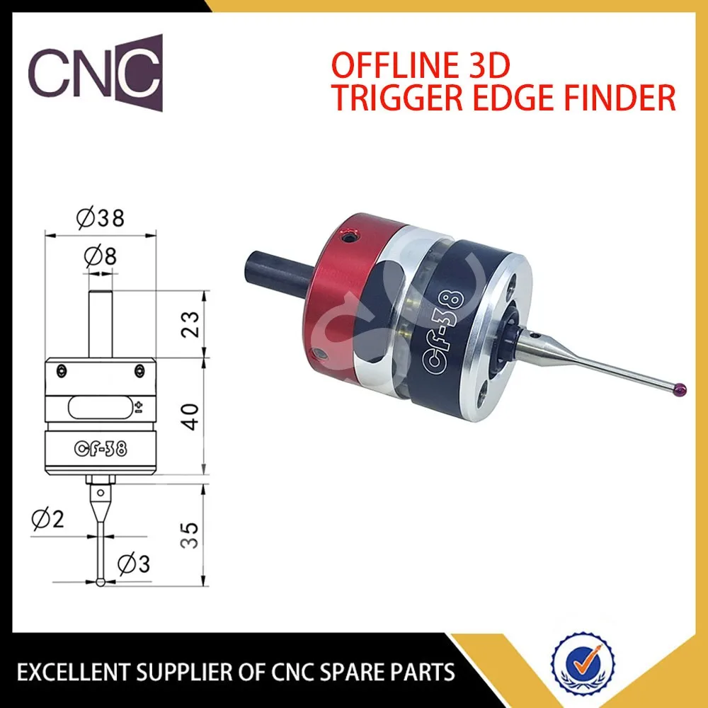 3D Trigger Type Rand Finder Werkstuk Verwerking Centreren Cnc Freesmachine Drie-Coördineren Precisie Sonde Centring Staaf