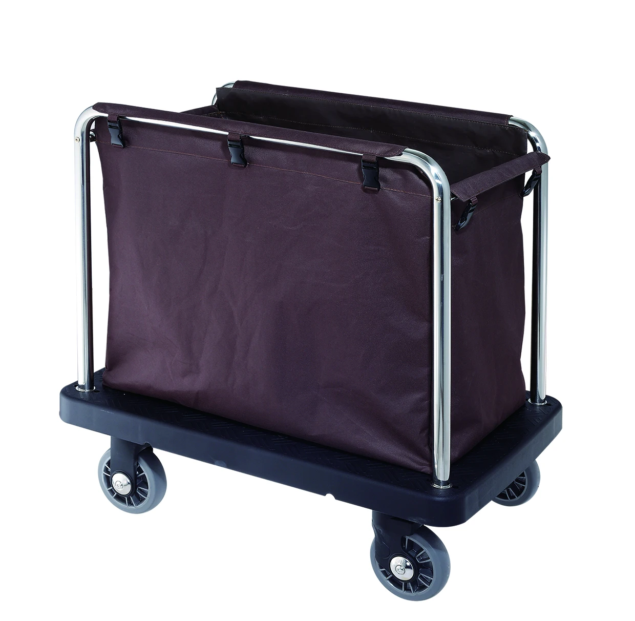 Hotel Large Capacity Stainless Steel Laundry Trolley Cart Linen Cart