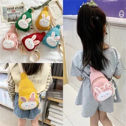 Sac à bandoulière lapin pour garçons et filles, sac de poitrine et sac de taille, extérieur, petit sac à dos pour enfants, à la mode et personnalisé