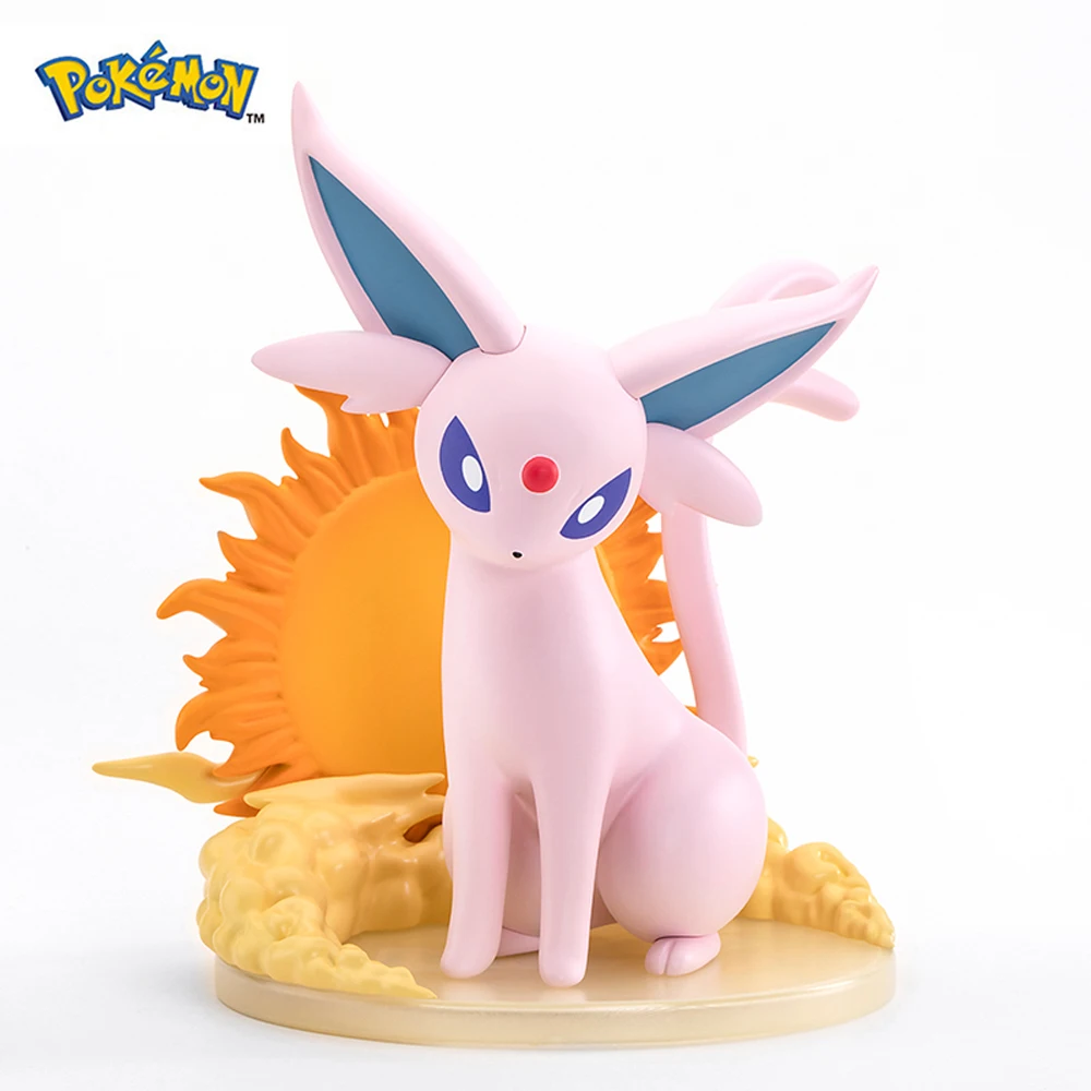 

In Stock Pokemon Espeon 16CM Cute Kawaii Original Genuine Anime Figure PVC Collectible Boxed Models Figurines Toys Gifts