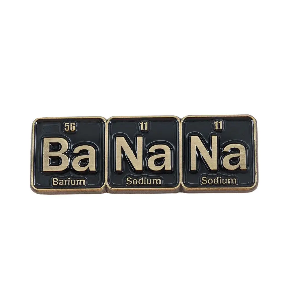 Periodic Table of Chemical Elements BaNaNa Fun Badge Banana Accessories for Science Students and Chemistry Enthusiasts