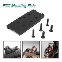 Tactical CNC Metal P320 M17 M18 Rear Sight Mount Plate Base Fit For SIG RnnR S*O Universal Red Dot Sight Pistol Accessories
