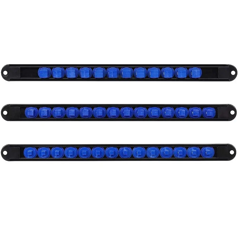 

360 ° Поворотный органайзер из АБС-пластика, большая емкость, износостойкая полка для хранения, 1/4 дюйма, 3/8 дюйма, 1/2 дюйма, высококачественный держатель для зажима