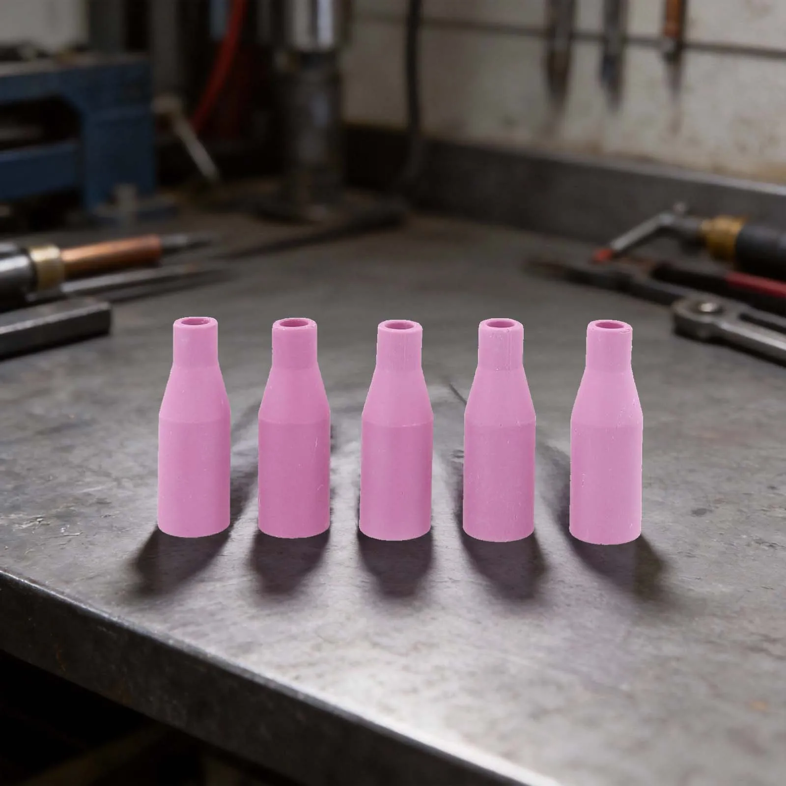 5PCS MIG Welder Nozzles For MB15 Ceramic Nozzles For 15AK Gasless Consumables Tips Welding Accessories Tools