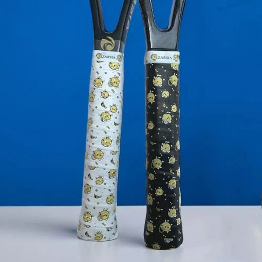 1.1M Badminton Handle Wrap Tape PU Anti-slip Badminton Racket Grips Wrap Sweat-Absorbent Cartoon Fishing Rod Sweatband