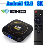 HK1 RBOX H8S Android 12.0 Allwinner H618 8K HDR LAN 100M 2.4G 5G Dual Wifi BT4.0 Smart TV Box