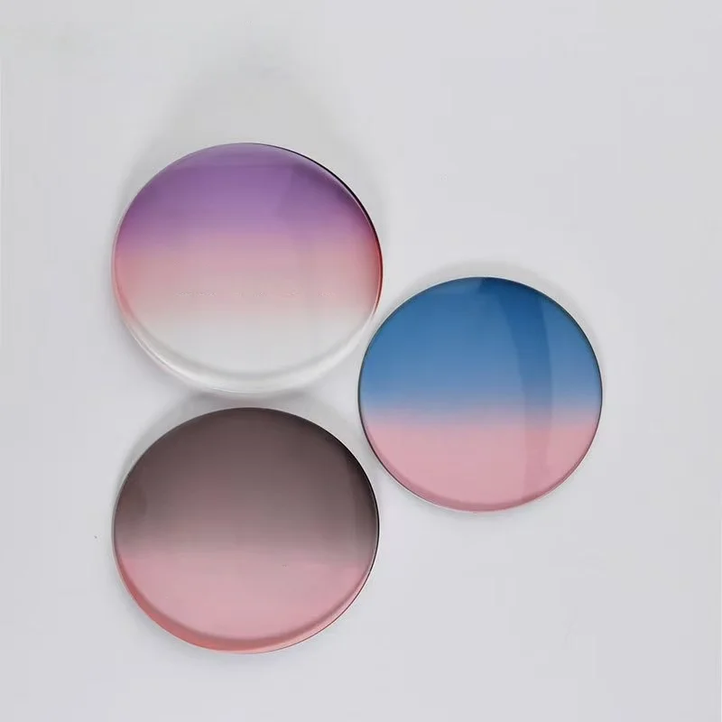 Chashma Brand Myopia and Reading 1.61 Index M 8 Clear Lens Eyes Optical Glasses Custom Make Prescription Colored Lenses