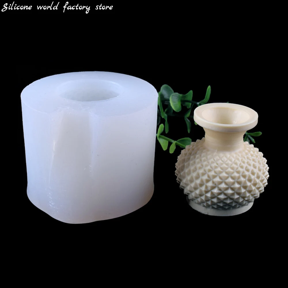 Silicone world 3D Vase shape Silicone Mold crystal drop glue mold DIY Handmade Home Aromatherapy gypsum ornament decoration mold