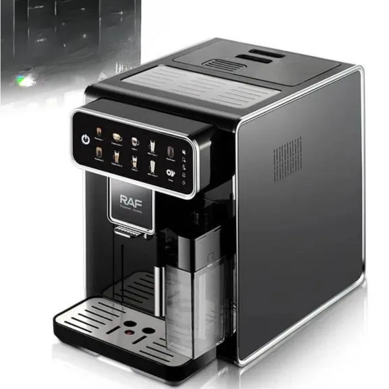 Automatic 3 in 1 Coffee Machine Bean to Cup Grinder Milk Frother Italian Espresso Maker for Home Kitchen Office Use