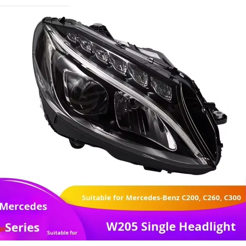 

Low to High Configuration LED Front Headlights for Mercedes-Benz C-Class W205 Bi-lens Headlights, C200, C260, C300, C400！！