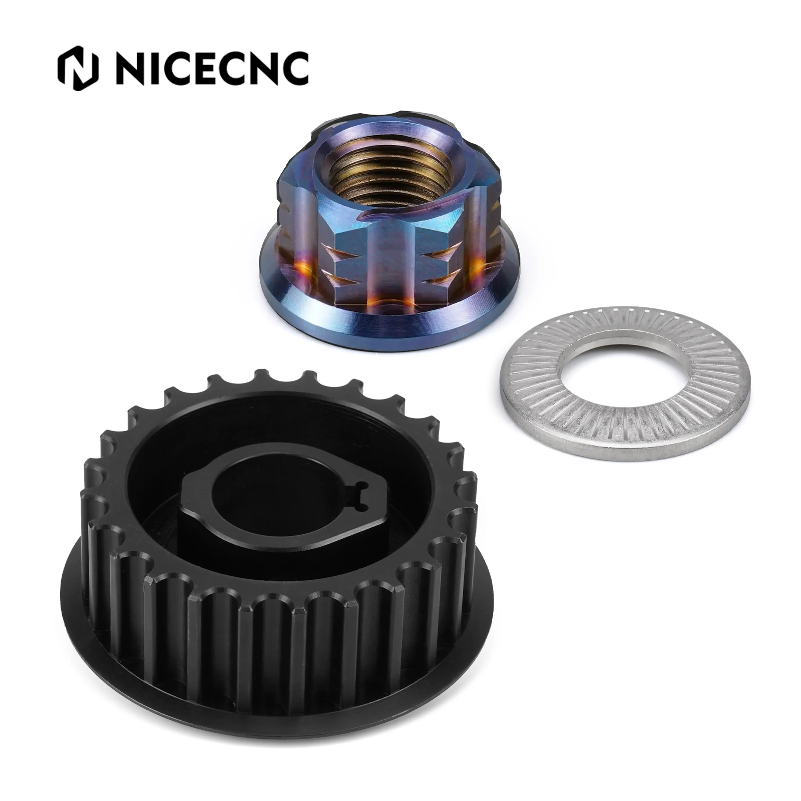 AliExpress NICECNC For 2025 2024 Surron Light Bee X S Electric Bike 24 Teeth Motor Primary Drive Belt Pulley Nut Kit For Segway X160 X260
