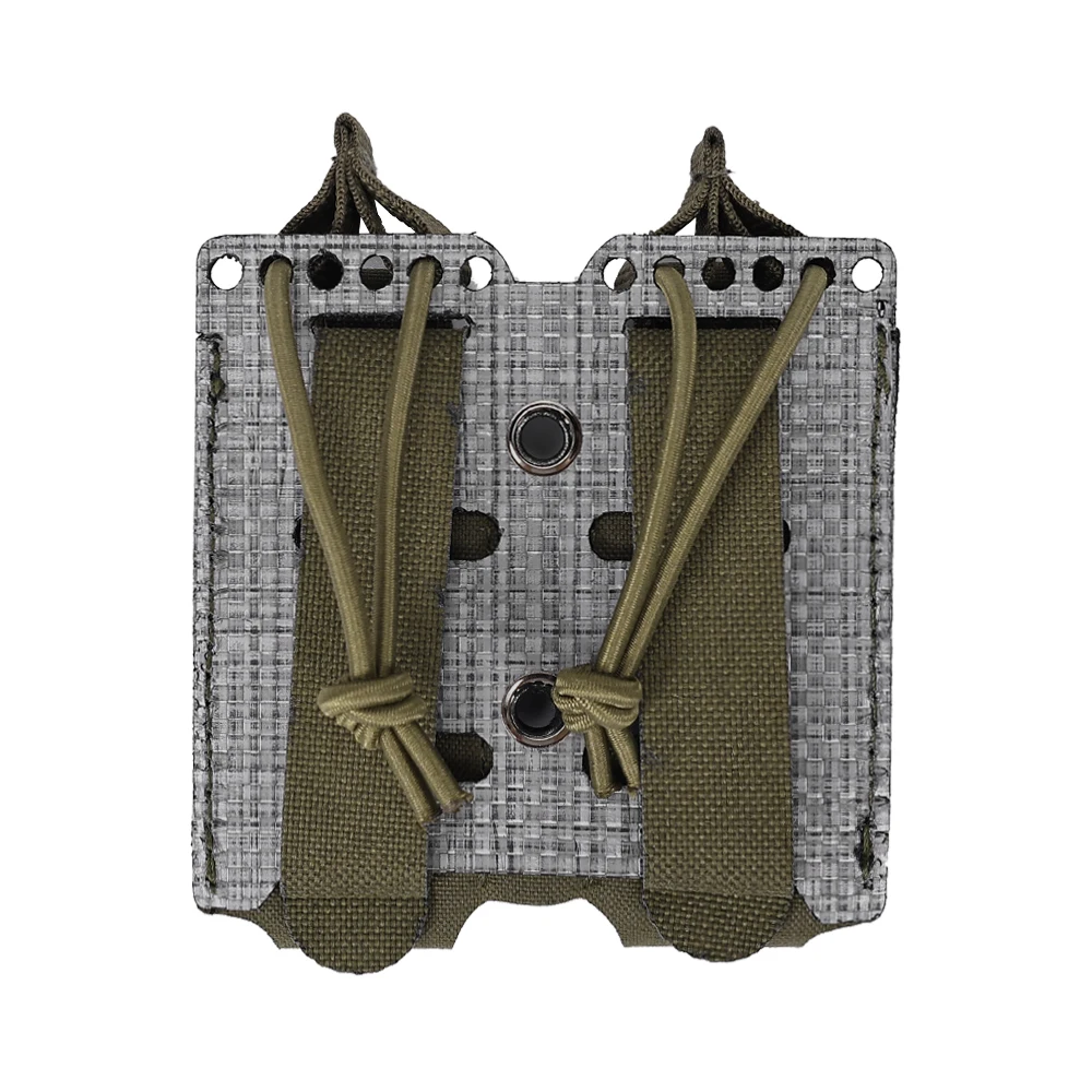 Tactical Hunting 500D Nylon 8 Layer Tegris® AR mag pouch laser cut carrier airsoft equipment double magazine holder 9mm