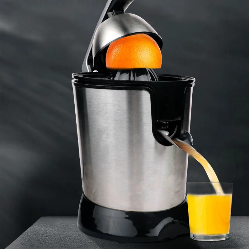 Portable Stainless Steel Orange Juicer Lemon Juicer Citrus Juice Extractor Electric Fresh Juicer 350W Automatic Pulp-Juice Separ