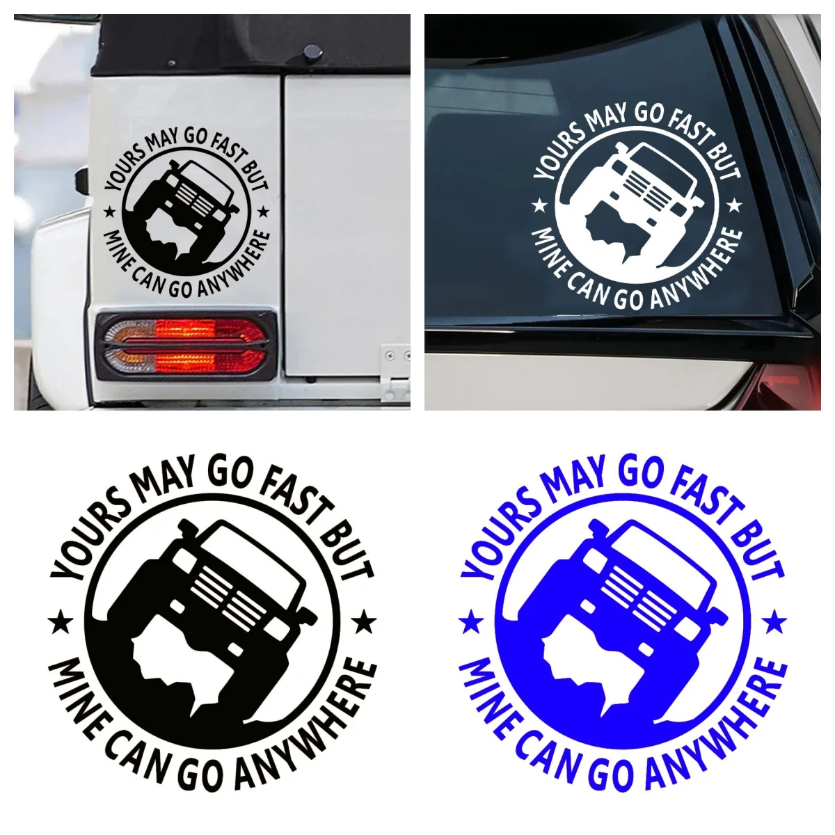 

PVC 30cm Funny Trunk SUV Pickup 4X4 OFF ROAD 4WD Car Sticker Automobiles Decoration Accessories Vinyl Decal