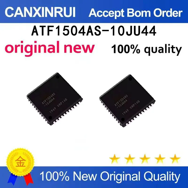 (5pcs-100pcs）Brand new original ATF1504AS-10JU44 packaged PLCC44 microcontroller microcontroller