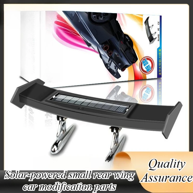

For Small Cars Solar Powered Mini Roof Spoiler Universal Cute Styling Wing LED Light Decoration Exterior Car Styling Accessories