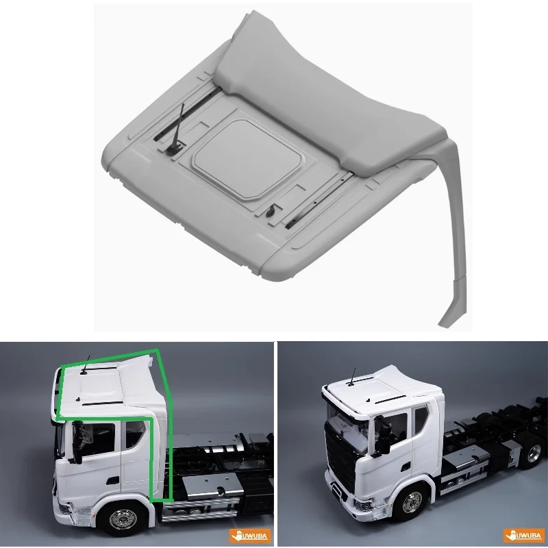 

770S 1/14 RC Roof Air Deflector Cab Spoiler Tail Fairing For Tamiya 1/14 770S 56368 56371 RC Truck Truck Parts Accessories