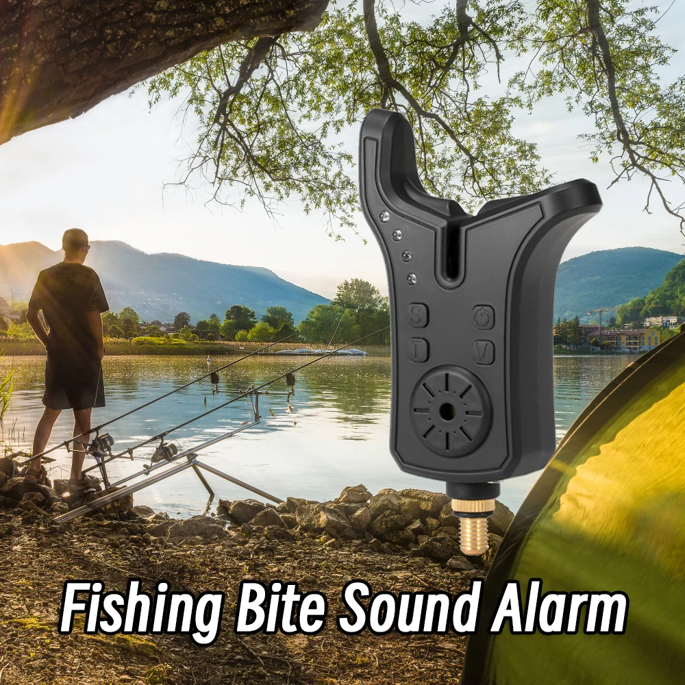 Coonor Electronic Fishing Bite Sound Alarm Indicator Sound Bite Alert Bell w LED Lights Fishing Accessories Fishing Supplies New view 6