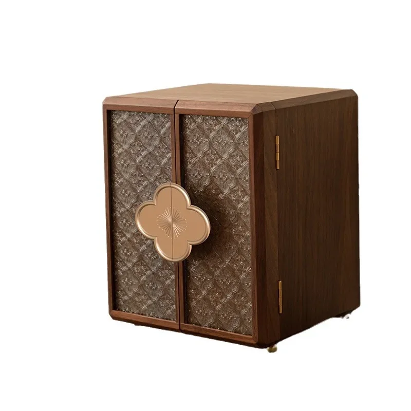 กล่องเครื่องประดับไม้ กล่องเก็บของ เครื่องประดับทำมือสไตล์ชาติพันธุ์ งานฝีมือระดับไฮเอนด์ ดีไซน์ใหม่สไตล์จีน ของขวัญ 520