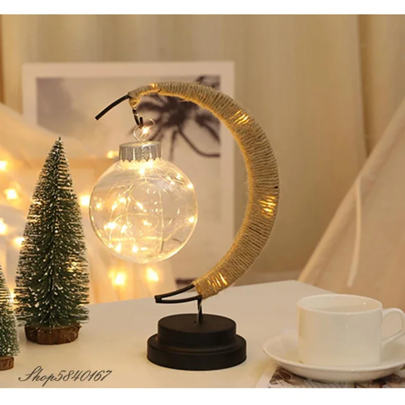 Imagem -05 - Rattan Led Moon Lamp para Crianças Luz Noturna Bateria Usb Branco Quente Rgb Luz Noturna Quarto Mesa Mesa Crianças Bebê