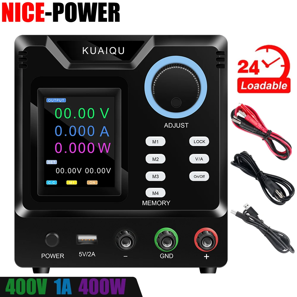 NICE-POWER SPPS-D4001-232 400V 1A 400W Encoder Adjustable Digital Display DC Power Supply 120V 110V 72V Memory Stored Aging Test