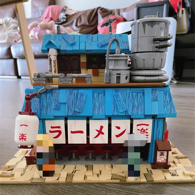 keeppley Naruto building blocks Ramen Ichiraku assembled model Sasuke Kakashi figure difficult DIY  toy birthday gift