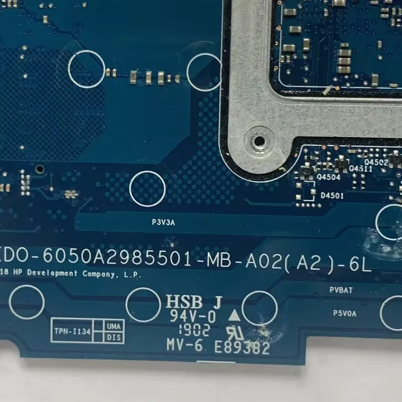 L63555-001 L63555-601 для HP 17-CA с материнской платой процессора A4-9125/A6-9225 6050A 2985501 -MB-A02(A2) Материнская плата ноутбука 100% протестирована хорошо
