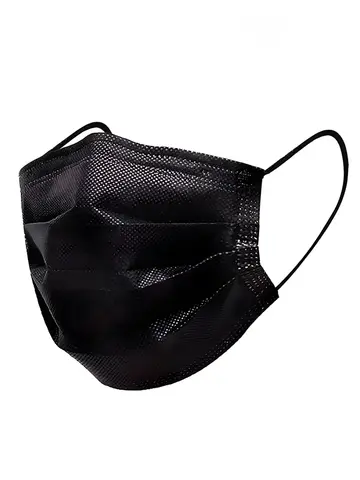 Masks 3-layer Mask Face Masks Melt Blown Cloth Disposable Anti-Dust Protective Masks Earloops Mouth Mask Black Mascarillas