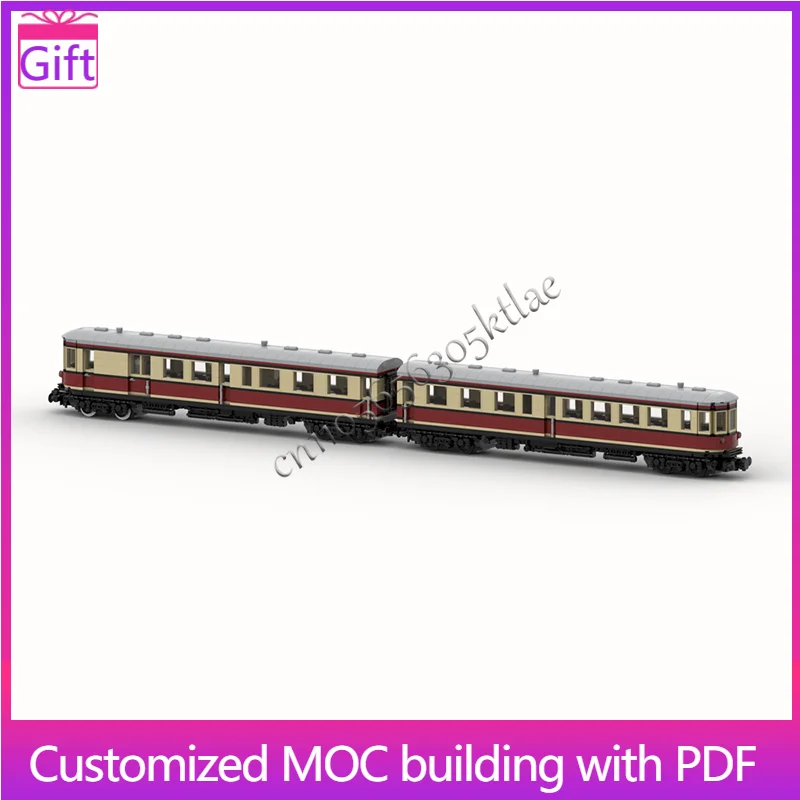 

Hot Sale 2546 PCS Of MOC Retro Train Set Building Blocks Bxquisite Barriage Modular Model Bricks Display Birthday Surprise Gift