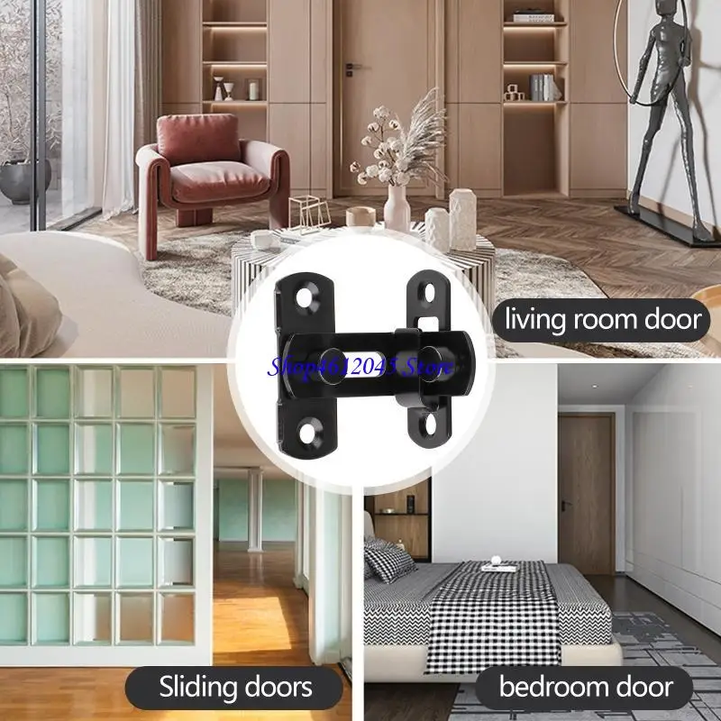 

L69A 2Pcs Barn Door Lock Stainless Steel for Latch Lock for Closet Doors