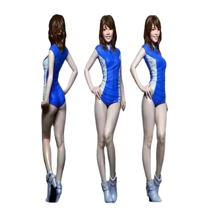 1/12 Schaal Hars Figuur Model Kit Gk Sexy Race Meisje Hobby Miniatuur Diorama Beeldje Cadeau Speelgoed Ongeremd Ongeverfd Garage Kit