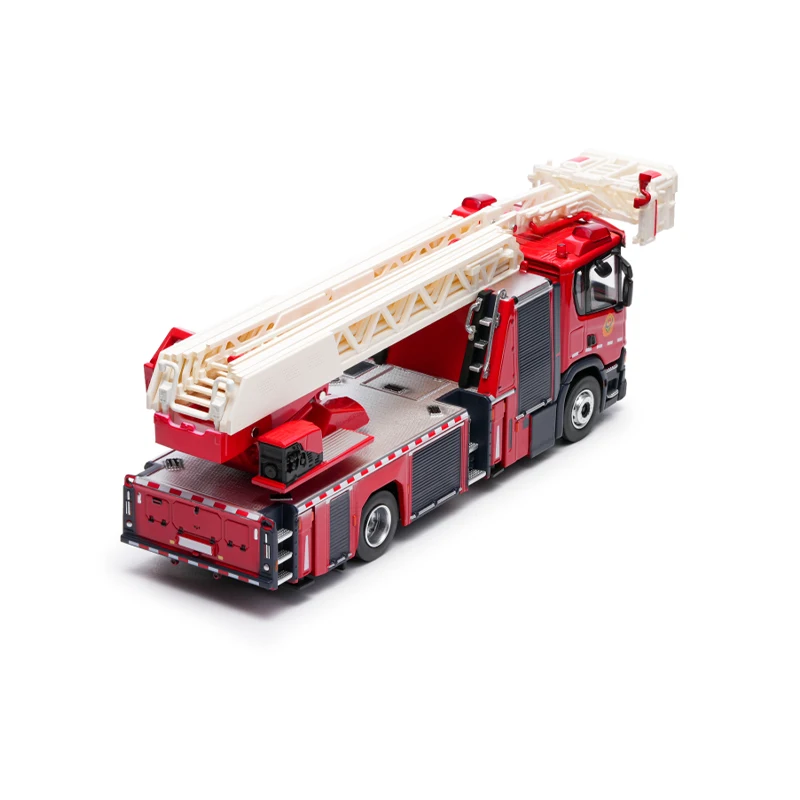 Diecast original escala 1:64 escada motor de bombeiros l32 liga modelo simulação decoração hobbies lembranças coleção exibição estática