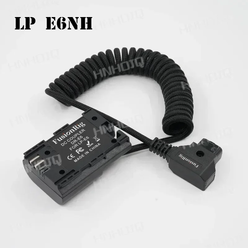 Fusionrig D-Tap to LP-E6nh Braiding Thread Testing Battery Analog Battery for Canon SLR