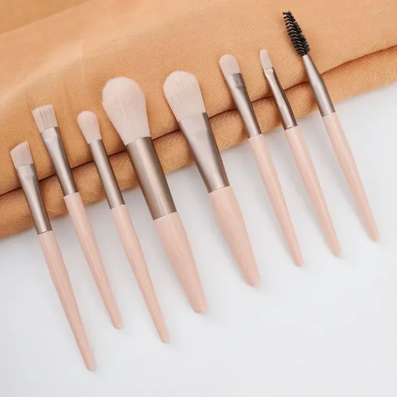 8Pcs Makeup Brush Eyeshadow Foundation Blending Make Up Soft Fluffy Cosmetics Concealer Makeup Brush Portable Make Up Tool